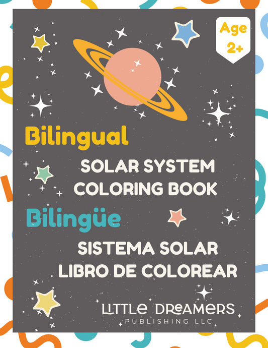 Bilingual Solar System Coloring Book: Sistema Solar Libro de Colorear Bilingüe